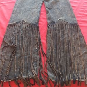 T PARTY Fringe Yoga Pants-Small